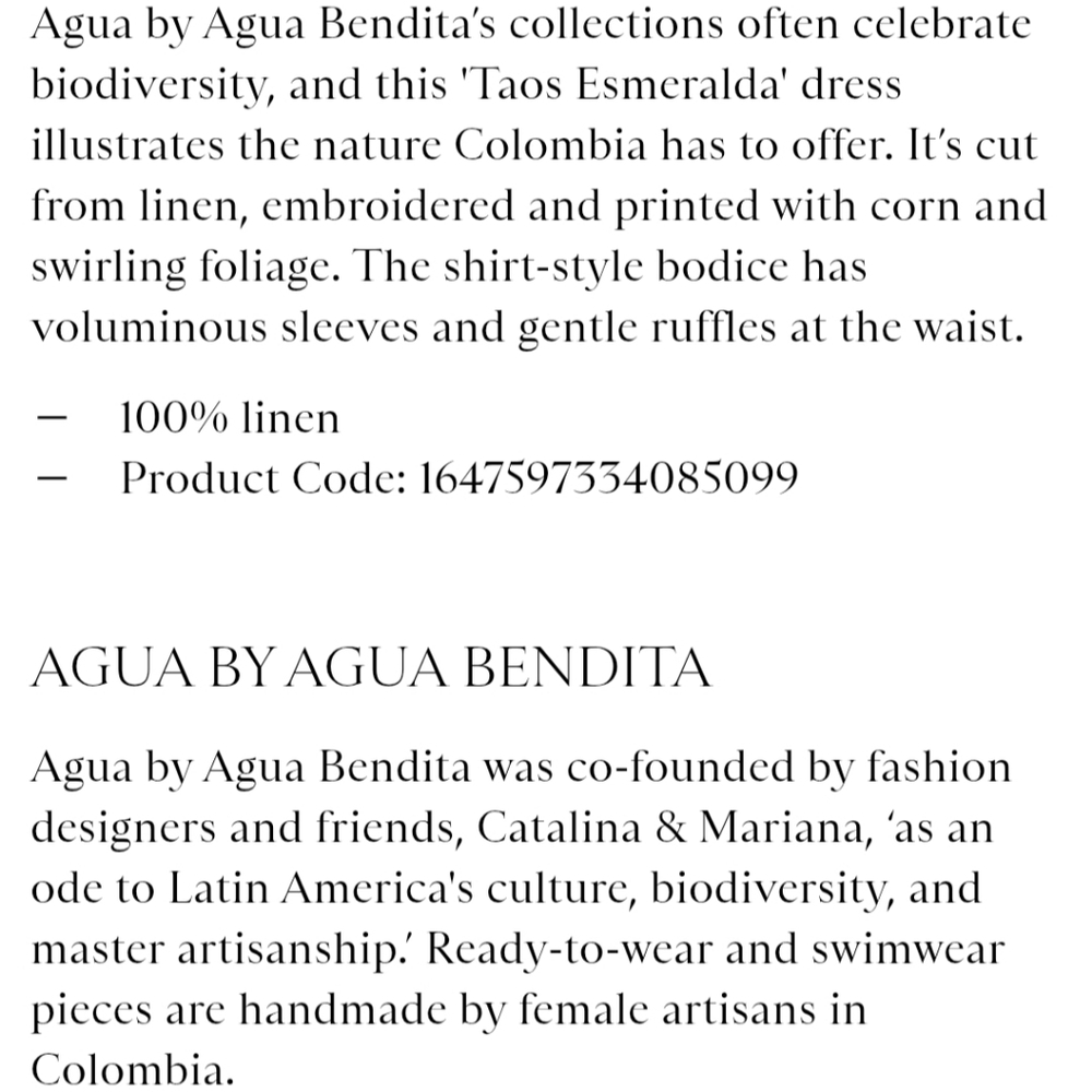 Agua By Agua Bendita Elegant Green Floral Maxi Dress - Picture 5 of 5